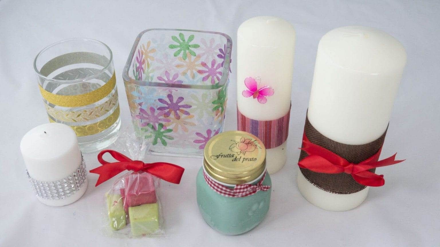 decorating handcrafted candles